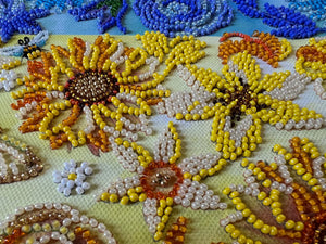 Bead Embroidery Kit Main Bead Embroidery Kit Blooming earth