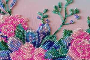 Bead Embroidery Kit Main Bead Embroidery Kit Moon flowers