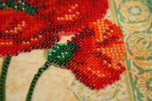 Bead Embroidery Kit Mini Bead embroidery kit Red velvet