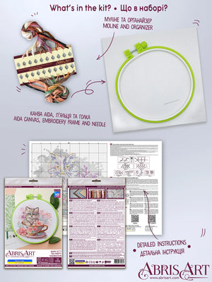 Cross Stitch Kit Cross-stitch kits Tea party