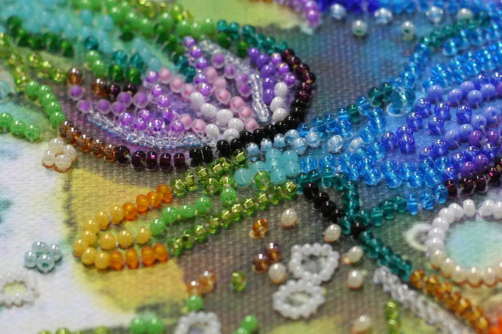 Bead Embroidery Kit Main Bead Embroidery Kit Rainbow heart
