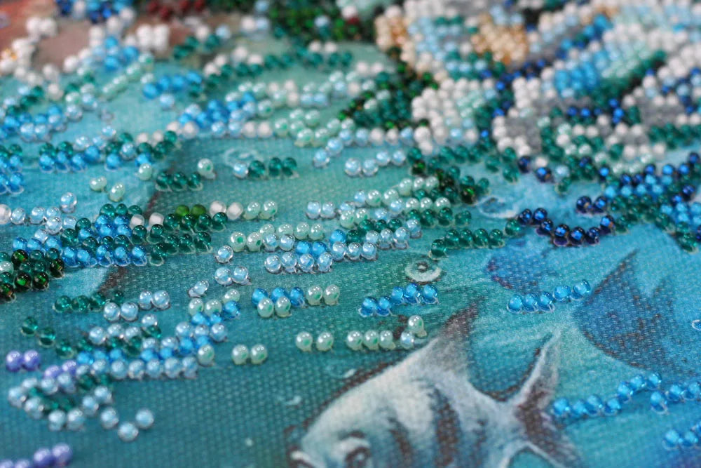 Bead Embroidery Kit Main Bead Embroidery Kit Mermaid