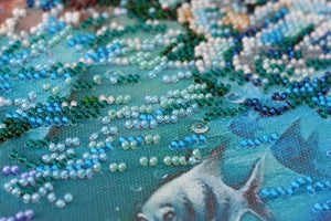 Bead Embroidery Kit Main Bead Embroidery Kit Mermaid