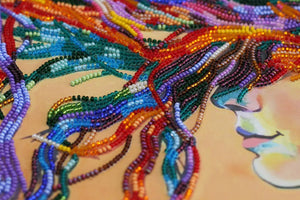 Bead Embroidery Kit Main Bead Embroidery Kit Playful wind