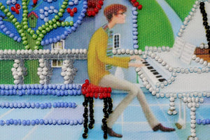 Bead Embroidery Kit Mini Bead embroidery kit Moon melody