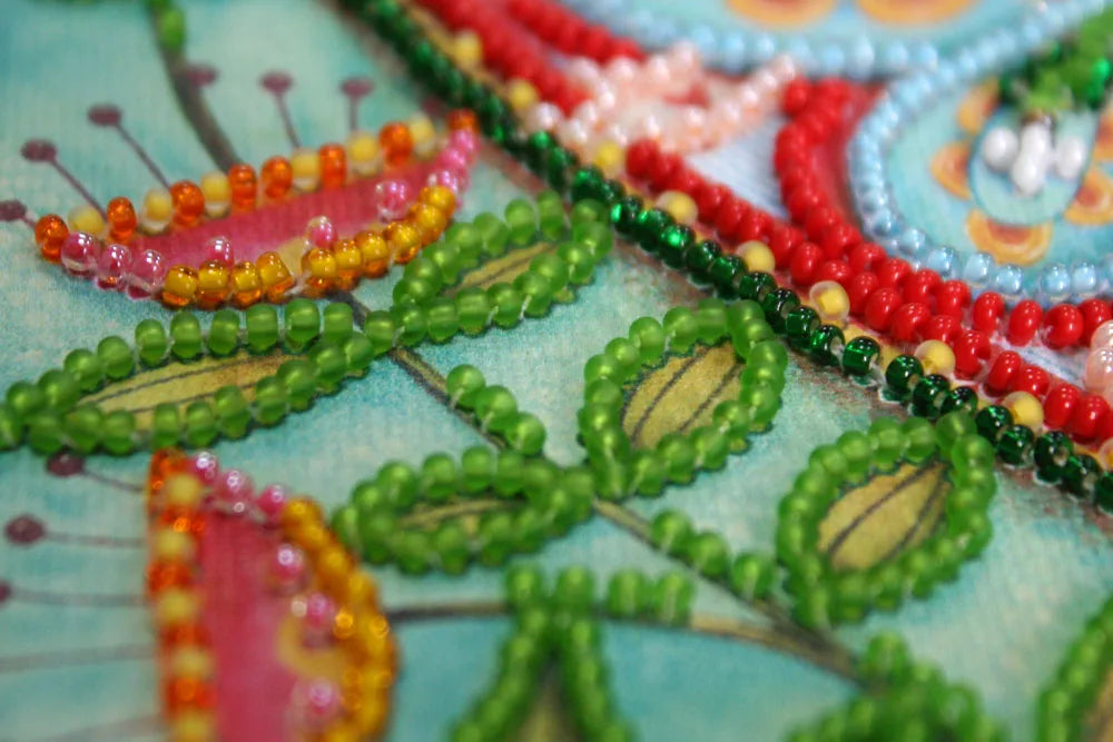Bead Embroidery Kit Mini Bead embroidery kit Summer heart