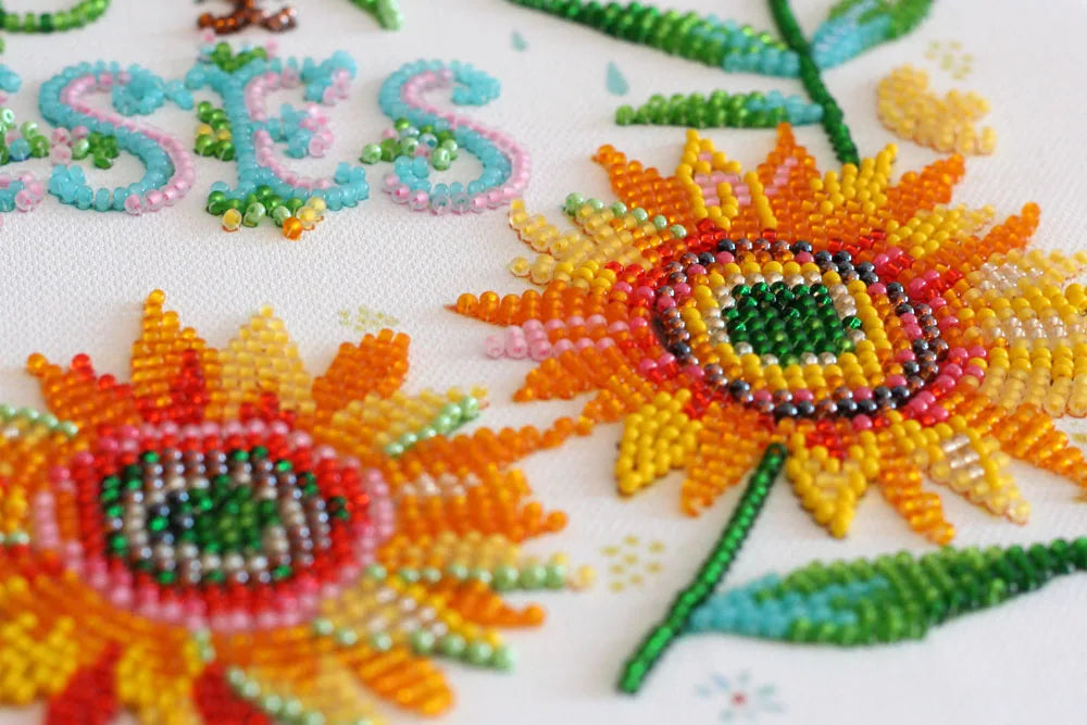 Bead Embroidery Kit Main Bead Embroidery Kit Little suns