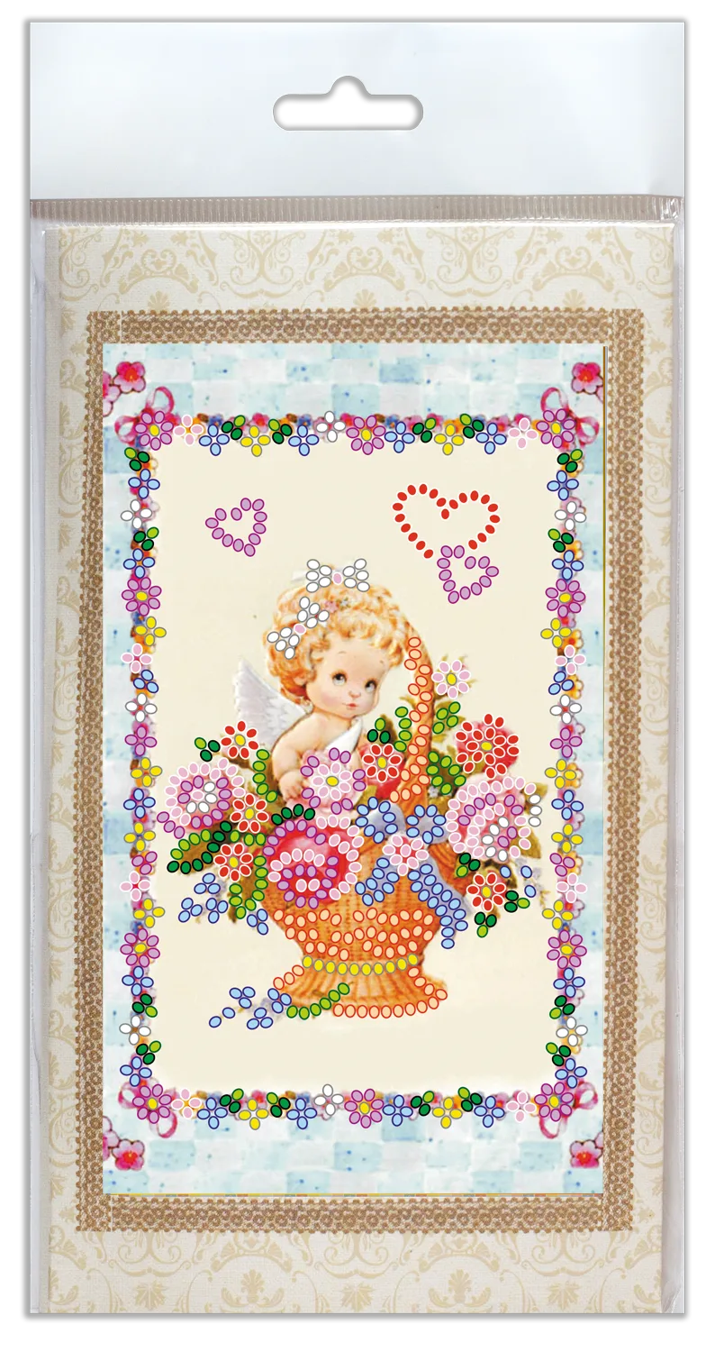 Postcards Bead Embroidery Kit Postcard Bead embroidery kit Flowers by angel