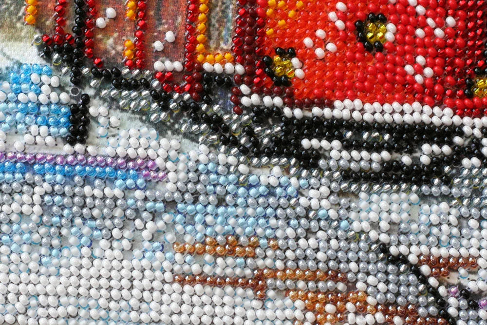 Bead Embroidery Kit Mid-sized bead embroidery kit Tram of wishes