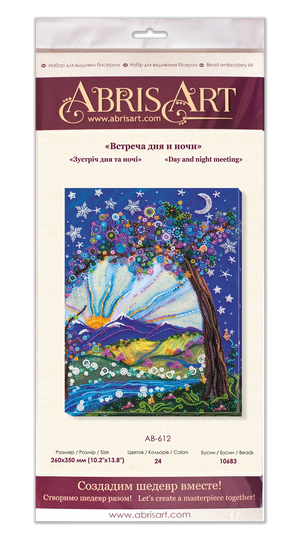 Bead Embroidery Kit Main Bead Embroidery Kit Day and night meeting