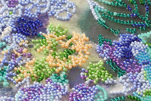 Bead Embroidery Kit Main Bead Embroidery Kit Hydrangeas