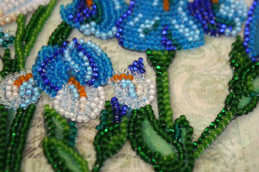 Bead Embroidery Kit Mini Bead embroidery kit Ultramarine