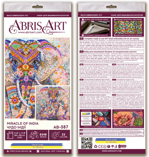 Bead Embroidery Kit Main Bead Embroidery Kit Miracle of India