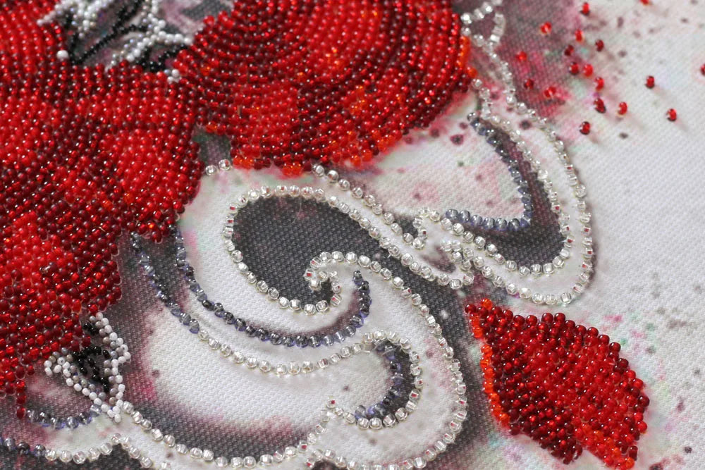 Bead Embroidery Kit Main Bead Embroidery Kit Bai-hu (White tiger)