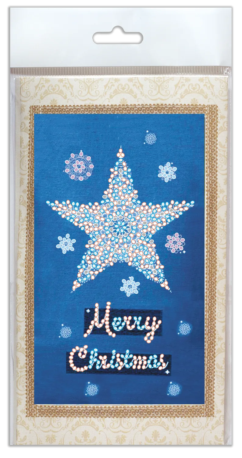 Postcards Bead Embroidery Kit Keychain cross-stitch kit Star