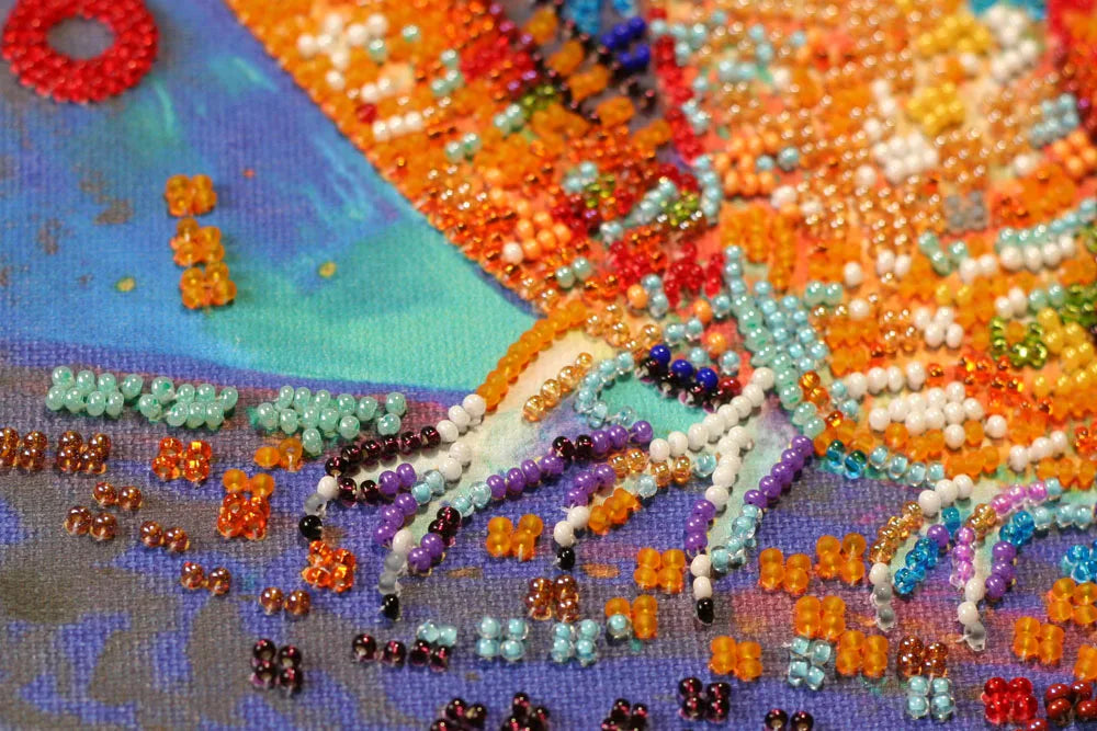 Bead Embroidery Kit Mid-sized bead embroidery kit Funny trio