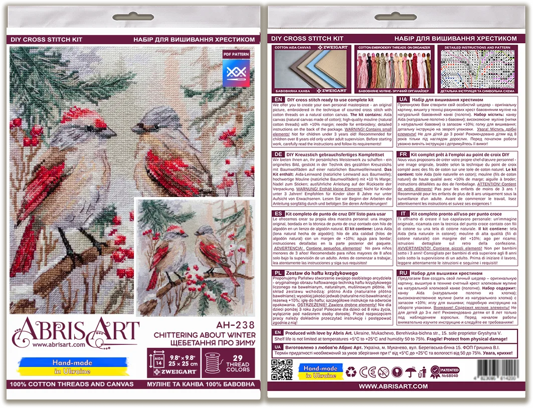 Cross Stitch Kit Cross-stitch kits Chittering about winter