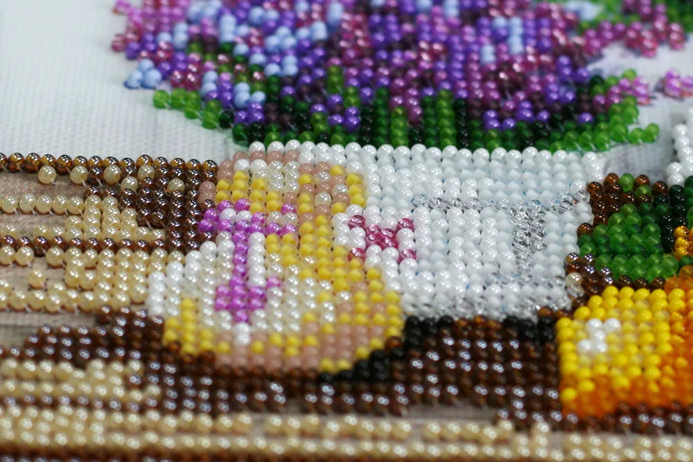 Bead Embroidery Kit Mid-sized bead embroidery kit Lavander`s aroma
