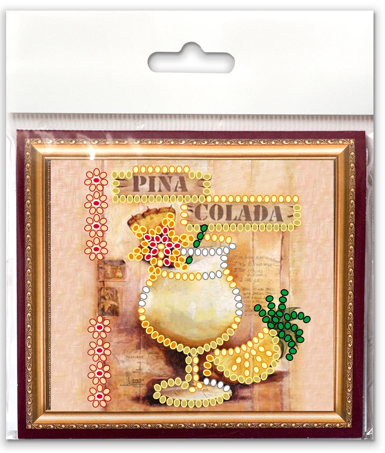 Magnets Bead Embroidery Kit Magnets Bead embroidery kit Pina Colada