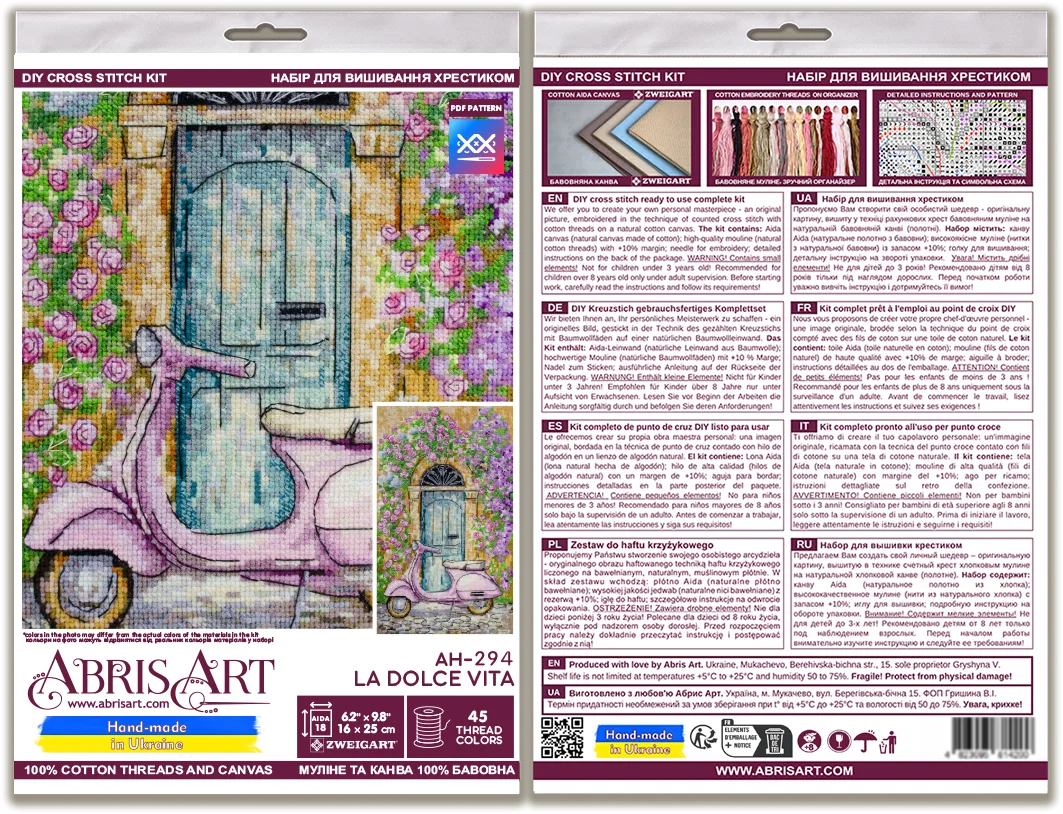 Cross Stitch Kit Cross-stitch kits La Dolce Vita