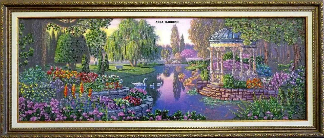 Bead Embroidery Kit Main Bead Embroidery Kit By the pond