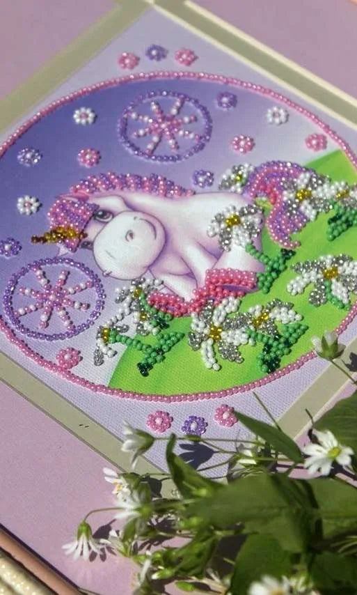Bead Embroidery Kit Mini Bead embroidery kit Pony