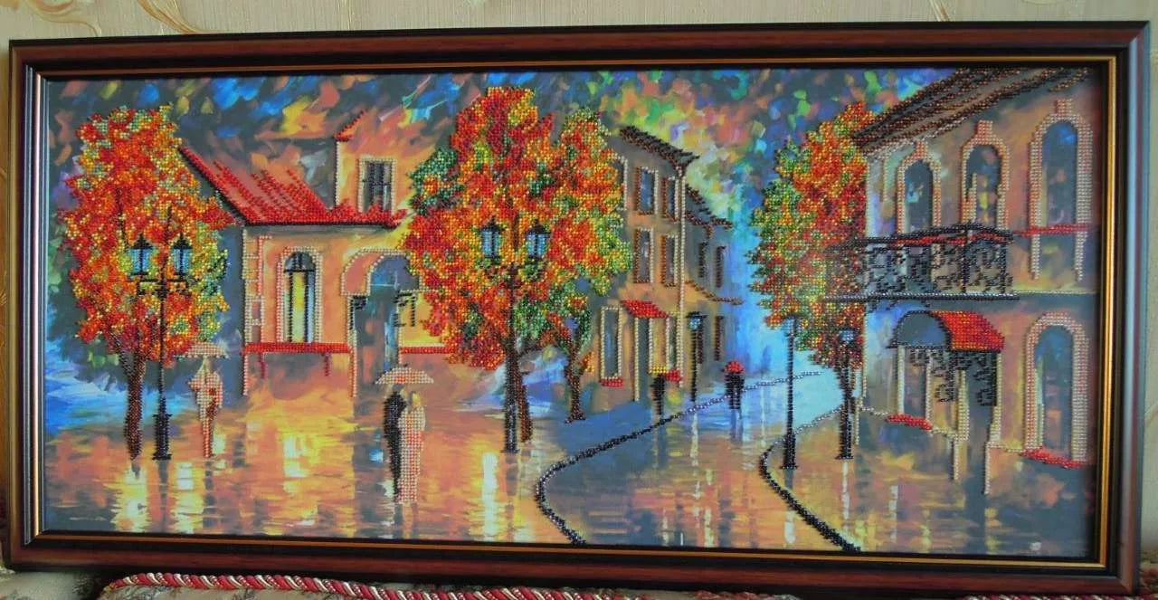 Bead Embroidery Kit Main Bead Embroidery Kit October colours