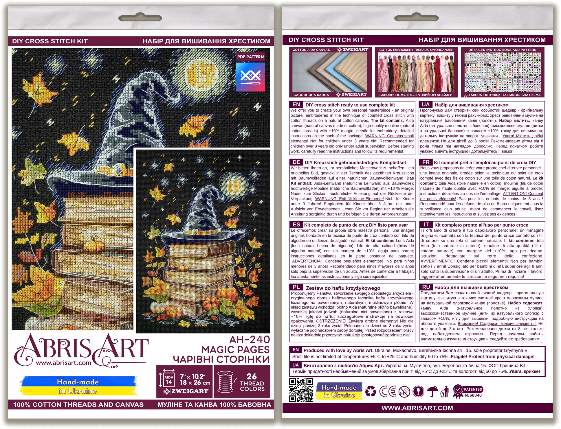 Cross Stitch Kit Cross-stitch kits Magic pages