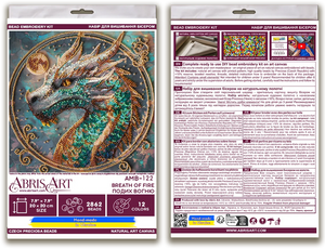 Bead Embroidery Kit Mid-sized bead embroidery kit Breath of Fire