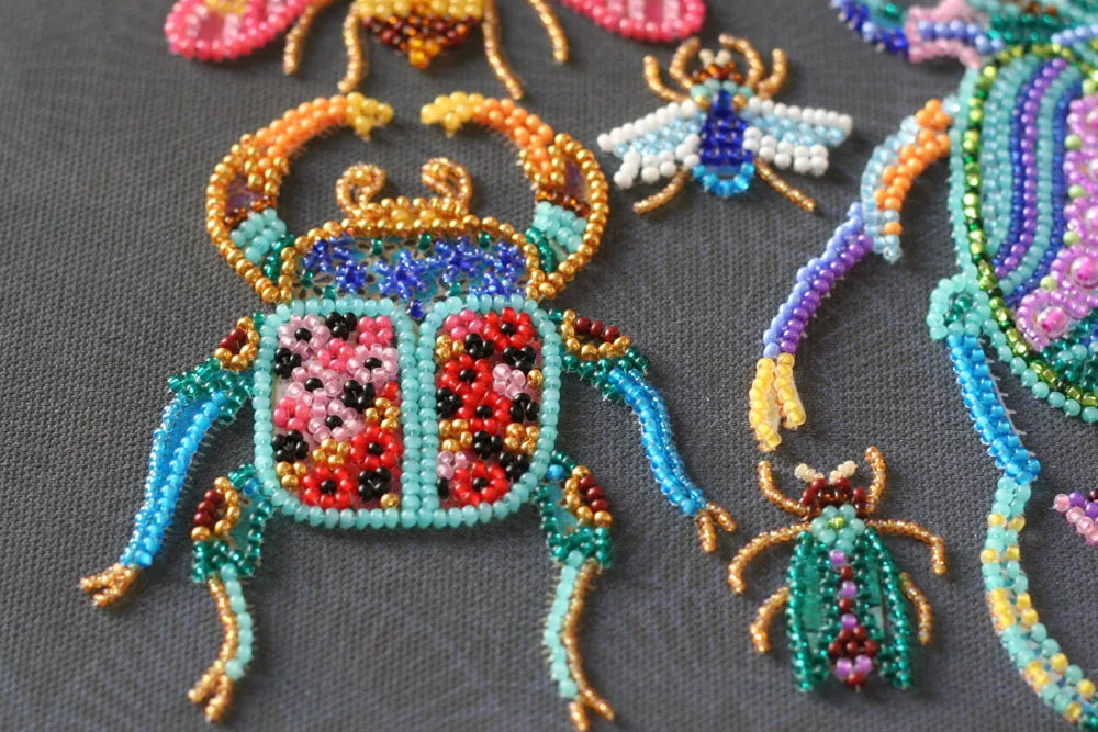 Bead Embroidery Kit Main Bead Embroidery Kit Beetles