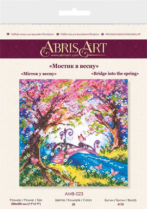 Bead Embroidery Kit Mid-sized bead embroidery kit Bridge into the spring