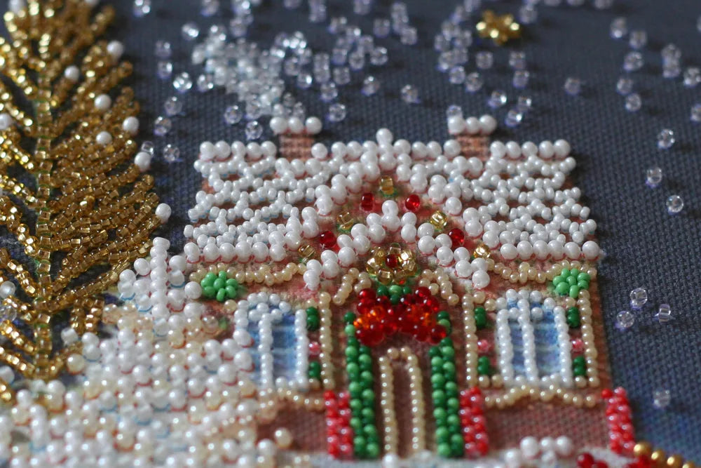 Bead Embroidery Kit Main Bead Embroidery Kit Christmas tale