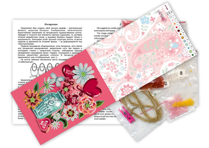 Pennant Bead Embroidery Kit Pennant-kit Bead Embroidery Stay with me