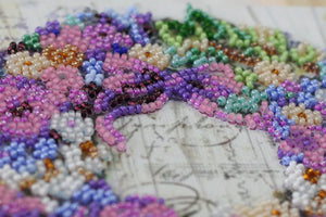 Bead Embroidery Kit Main Bead Embroidery Kit Lavender chantilly