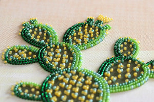 Bead Embroidery Kit Main Bead Embroidery Kit Cactuses