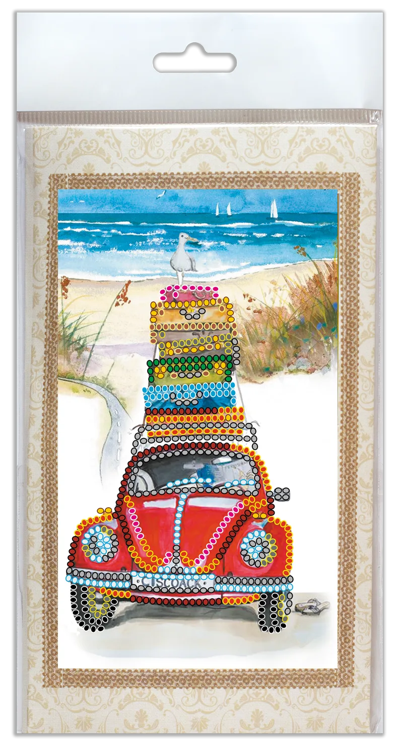 Postcards Bead Embroidery Kit Postcard Bead embroidery kit Vacation at the seaside