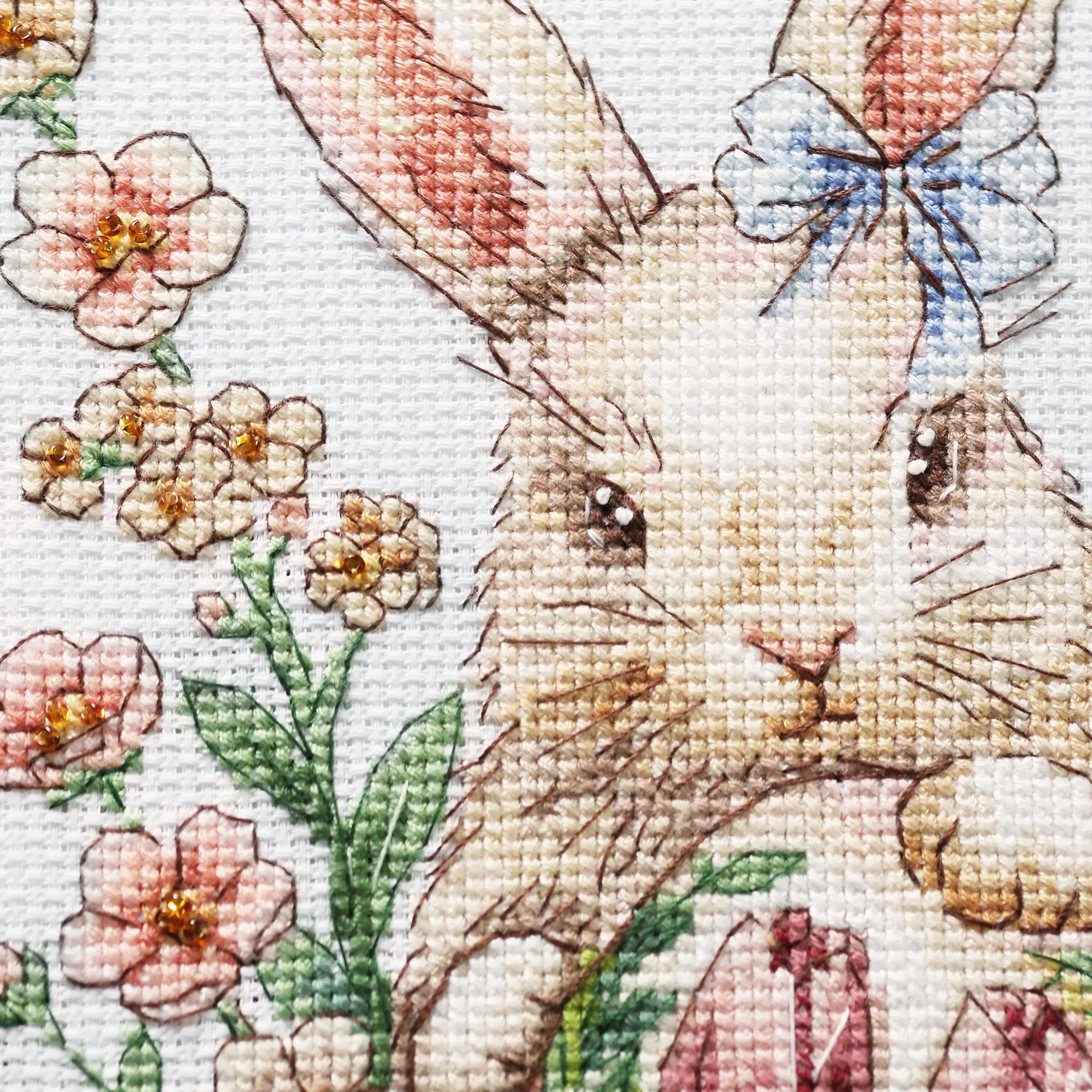 Cross Stitch Kit Cross-stitch kits Easter bunny waiting (Easter Scenes)