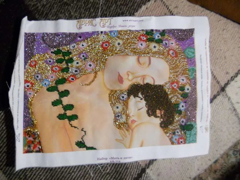 Bead Embroidery Kit Main Bead Embroidery Kit Mother and Child