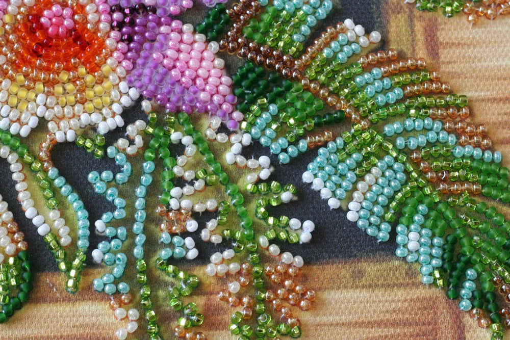 Bead Embroidery Kit Mid-sized bead embroidery kit Cattleya