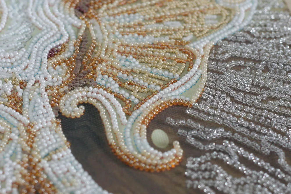 Bead Embroidery Kit Main Bead Embroidery Kit White