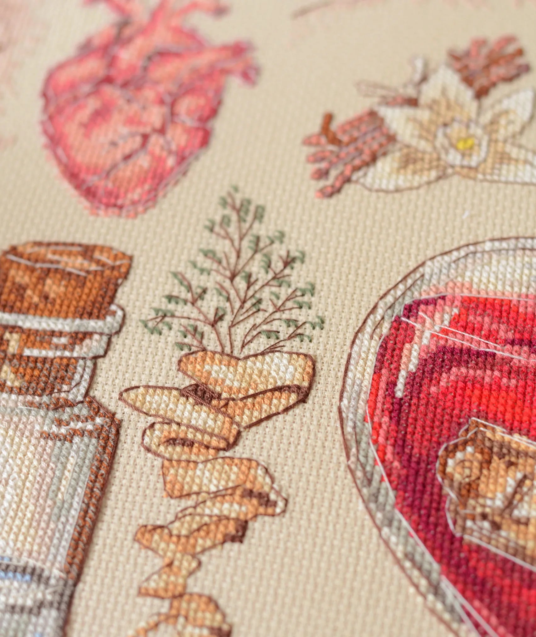 Cross Stitch Kit Cross-stitch kits Recipe for love