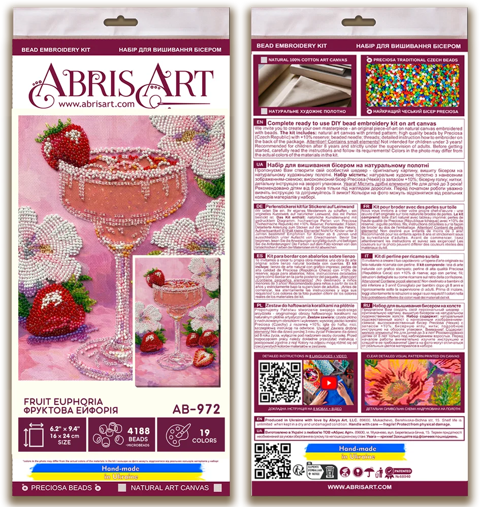 Bead Embroidery Kit Main Bead Embroidery Kit Fruit Euphoria