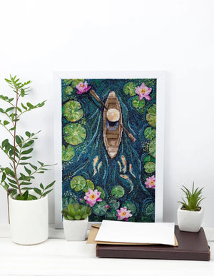 Cross Stitch Kit Cross-stitch kits One in a canoe