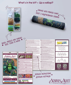 Bead Embroidery Kit Main Bead Embroidery Kit Nature Totem