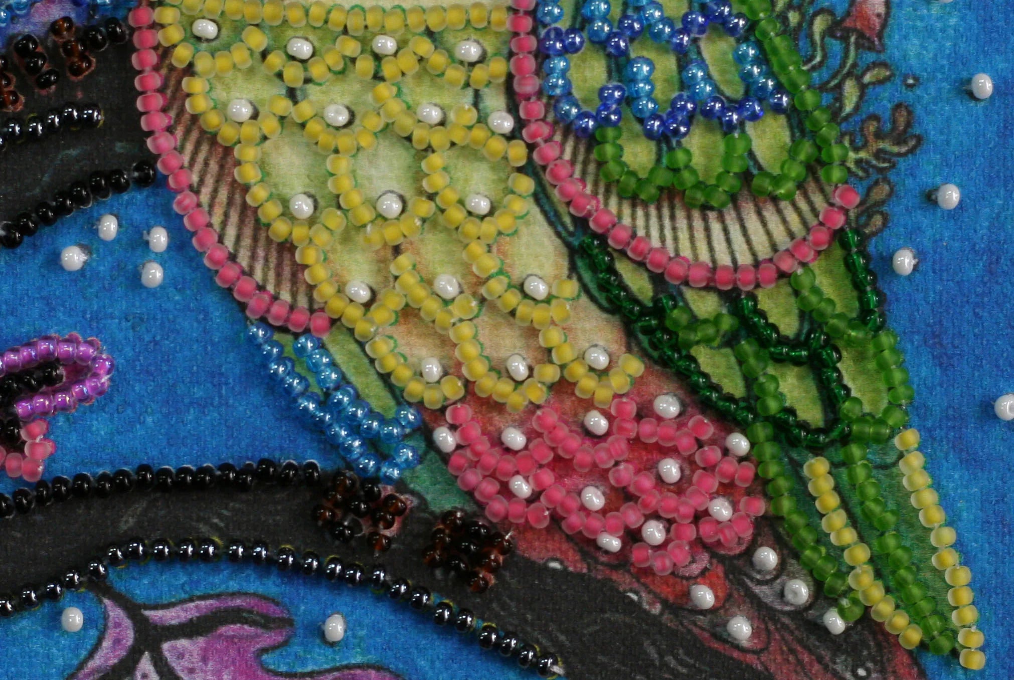 Bead Embroidery Kit Mini Bead embroidery kit Night couple