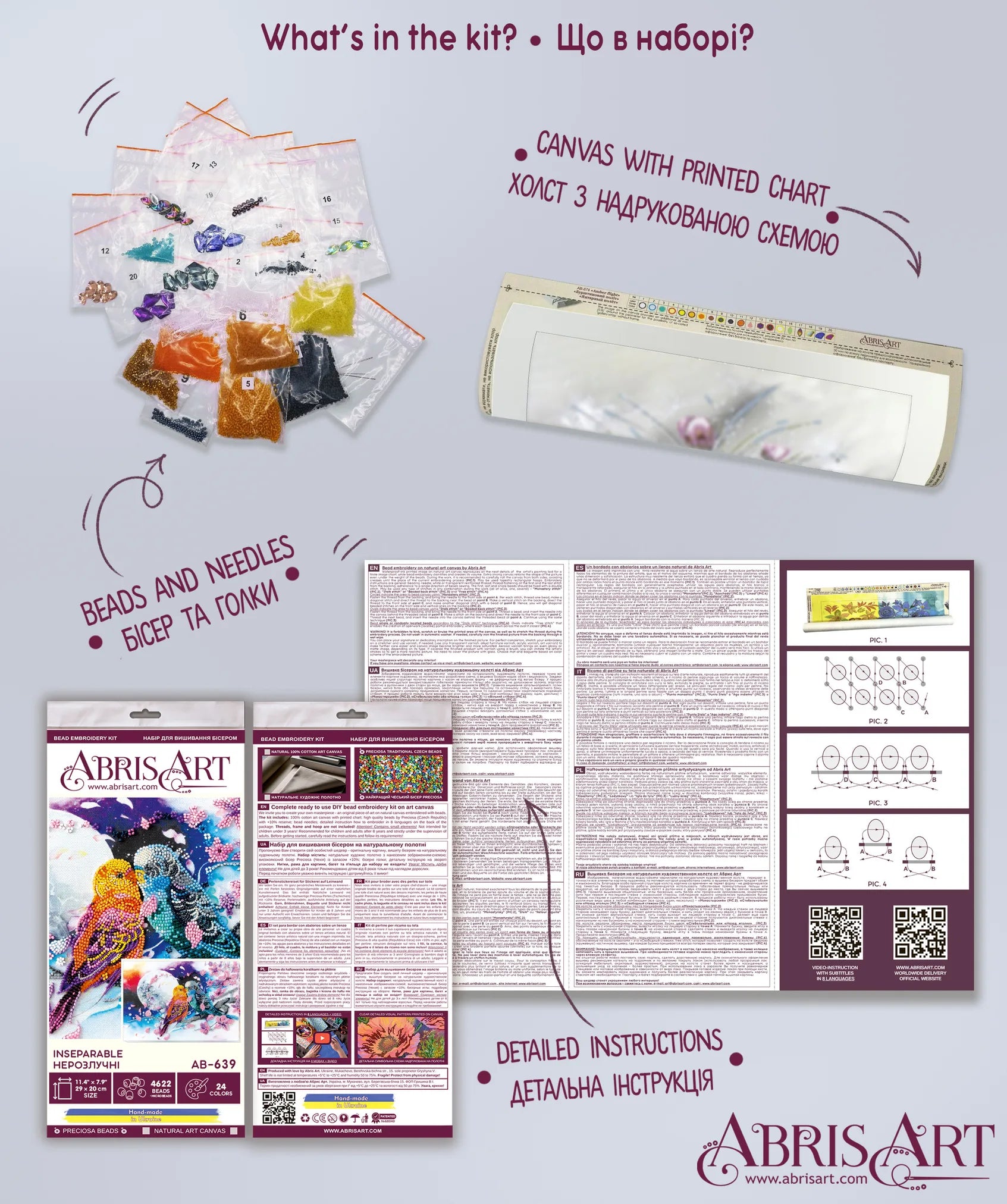 Bead Embroidery Kit Main Bead Embroidery Kit Inseparable