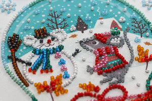 Bead Embroidery Kit Mini Bead embroidery kit Snowiness