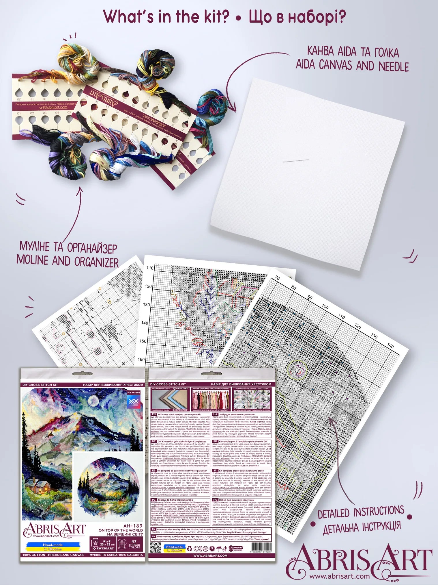 Cross Stitch Kit Cross-stitch kits On top of the world
