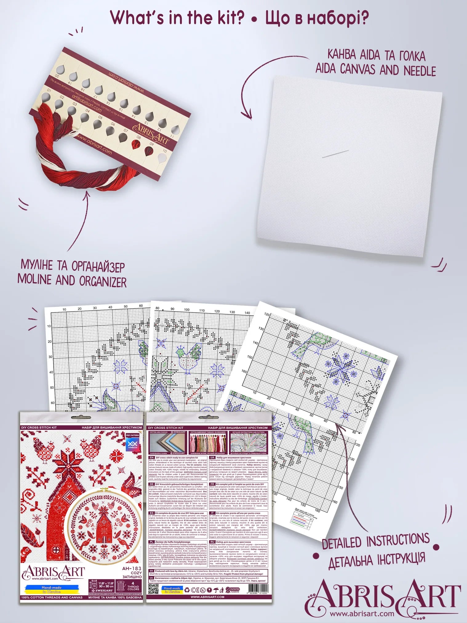 Cross Stitch Kit Cross-stitch kits Cozy