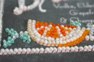 Bead Embroidery Kit Mini Bead embroidery kit Blushing bride